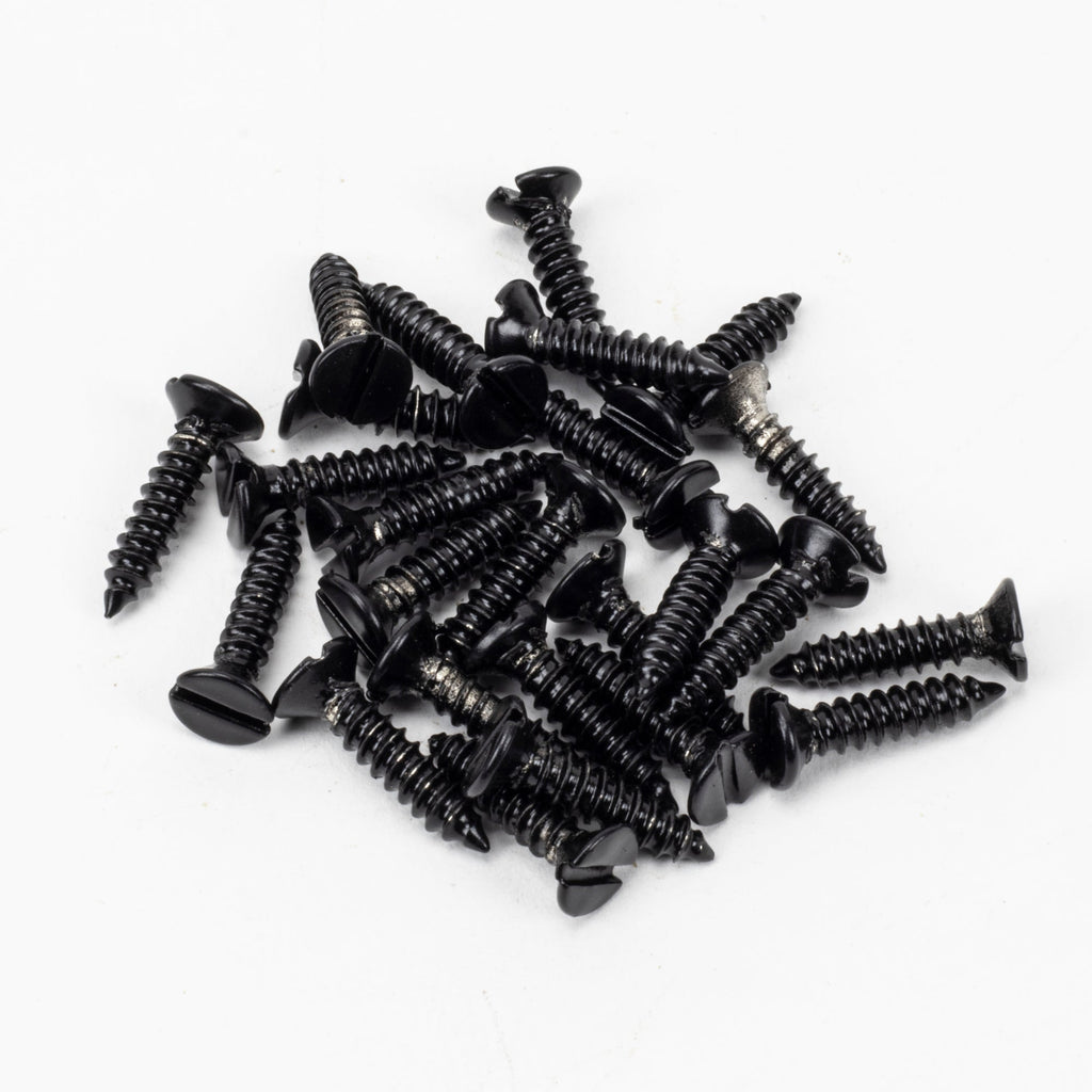 Black 8x¾" Countersunk Raised Head Screws (25) | From The Anvil-Screws & Bolts-Yester Home