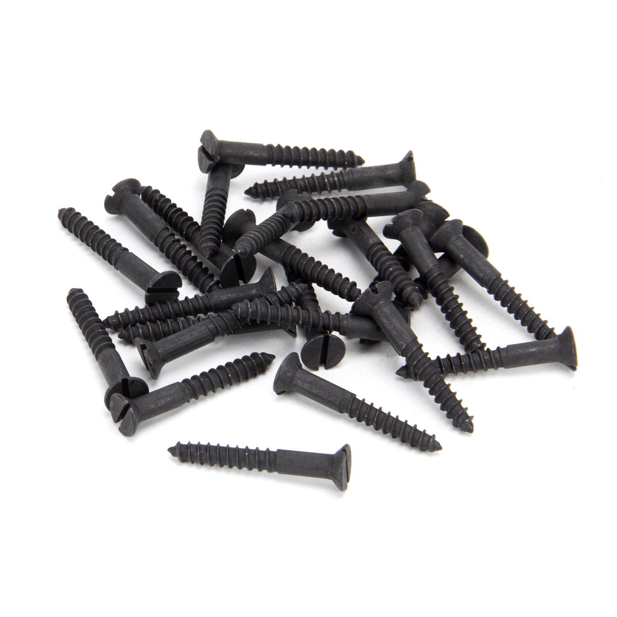 Black 8x1¼" Countersunk Screws (25) | From The Anvil - Screws & Bolts - From The Anvil - Yester Home