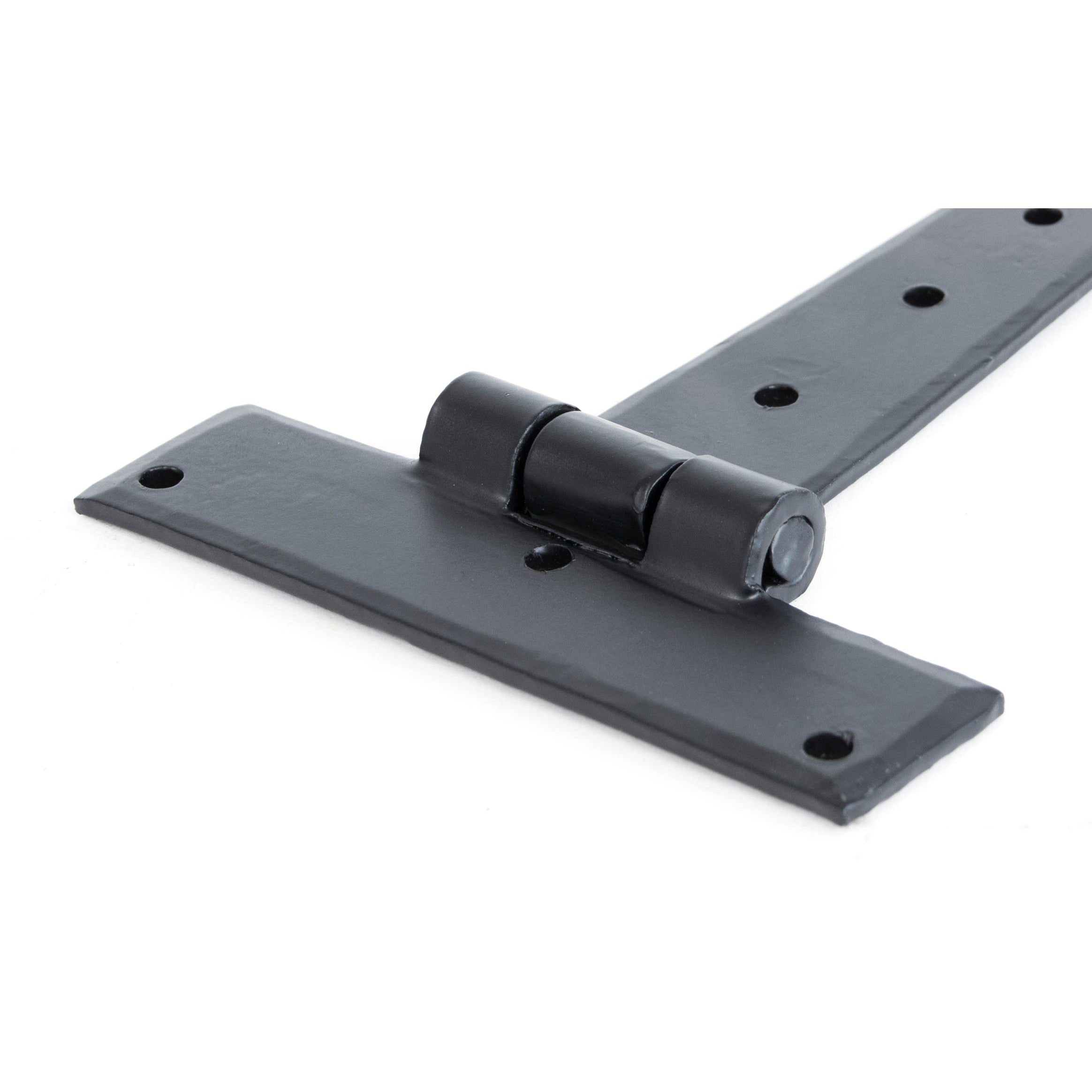 Black 9" Penny End T Hinge (pair) | From The Anvil-T Hinges-Yester Home