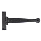 Black 9" Penny End T Hinge (pair) | From The Anvil - T Hinges - From The Anvil - Yester Home