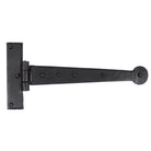 Black 9" Penny End T Hinge (pair) | From The Anvil-T Hinges-Yester Home