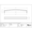Black 9" Ribbed Pull Handle | From The Anvil-Pull Handles-Yester Home
