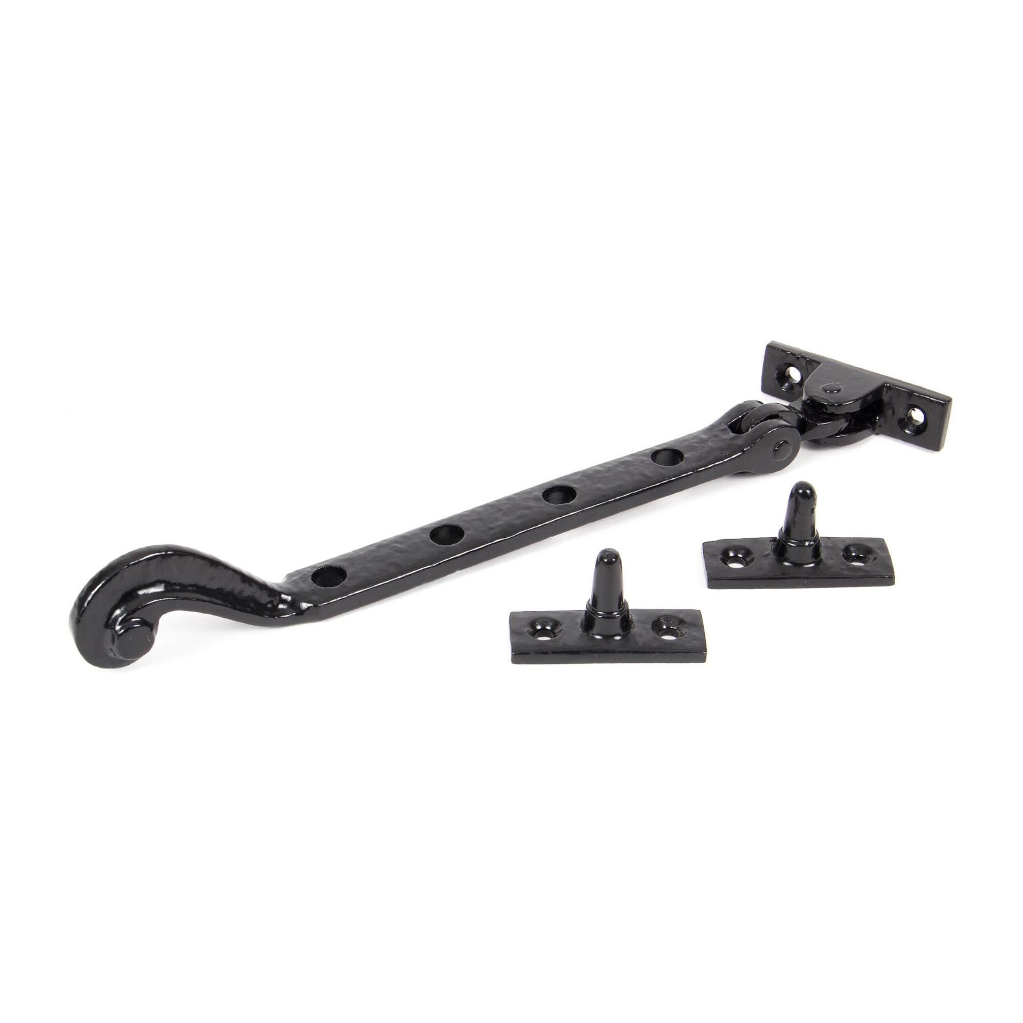 Black 9" Rosehead Stay | From The Anvil - Stays - From The Anvil - Yester Home