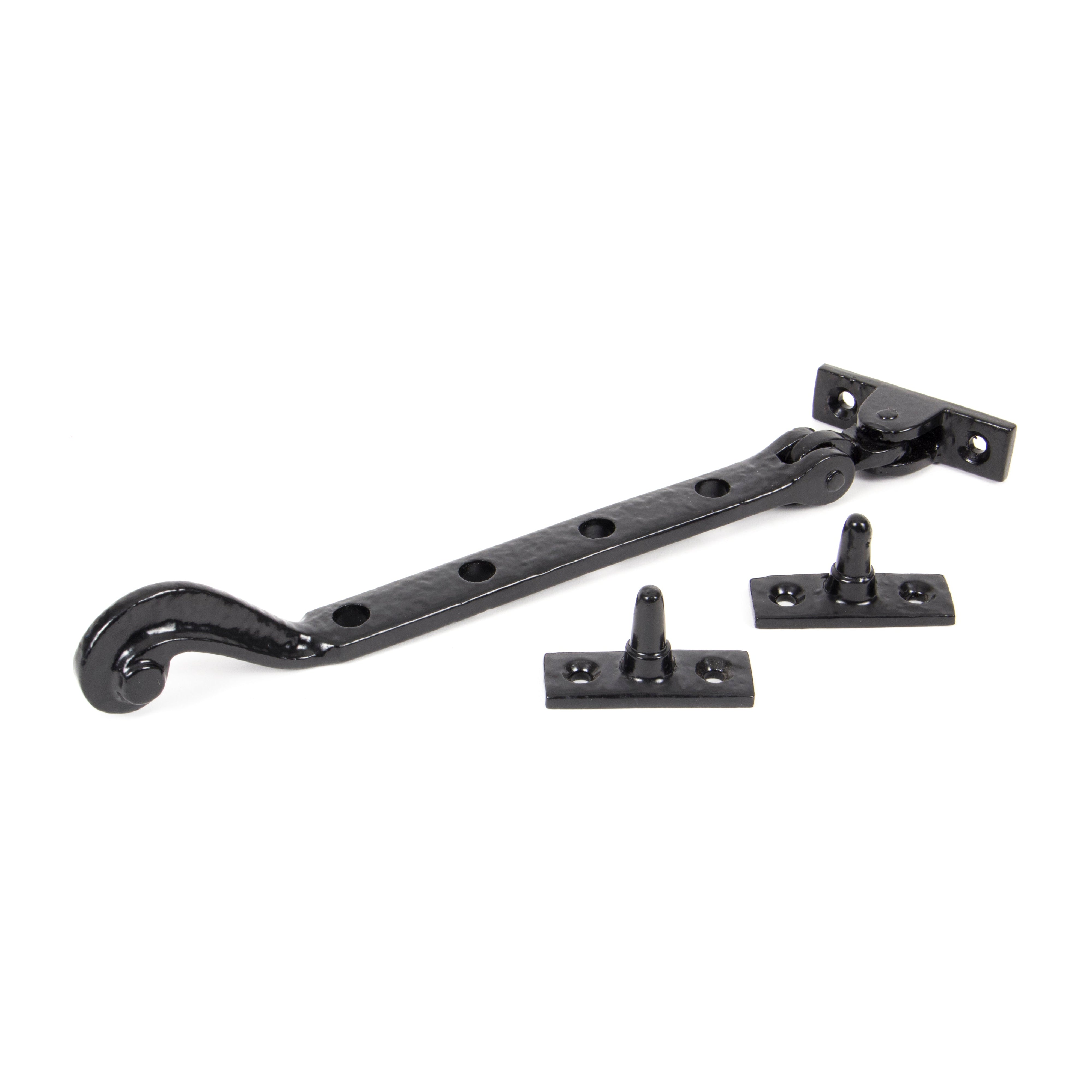 Black 9" Rosehead Stay | From The Anvil-Stays-Yester Home