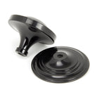 Black Art Deco Centre Door Knob | From The Anvil-Centre Door Knobs-Yester Home