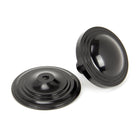 Black Art Deco Centre Door Knob | From The Anvil-Centre Door Knobs-Yester Home