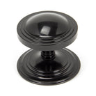 Black Art Deco Centre Door Knob | From The Anvil - Centre Door Knobs - From The Anvil - Yester Home