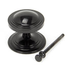 Black Art Deco Centre Door Knob | From The Anvil - Centre Door Knobs - From The Anvil - Yester Home