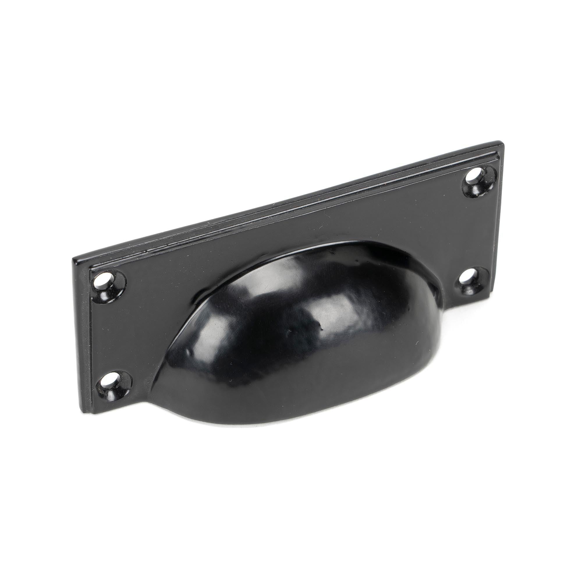 Black Art Deco Drawer Pull | From The Anvil - Drawer Pulls - From The Anvil - Yester Home
