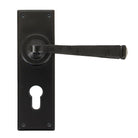 Black Avon Lever Euro Lock Set | From The Anvil - Lever Euro - From The Anvil - Yester Home