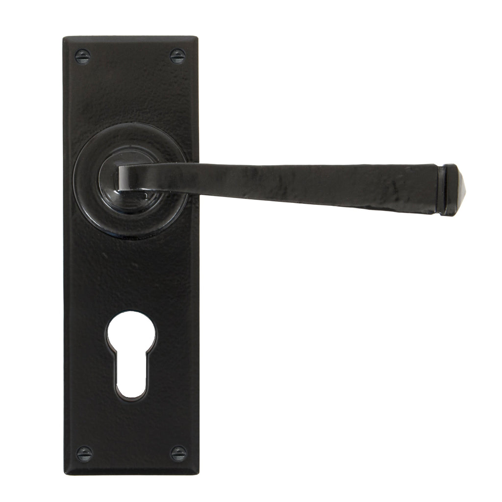 Black Avon Lever Euro Lock Set | From The Anvil-Lever Euro-Yester Home