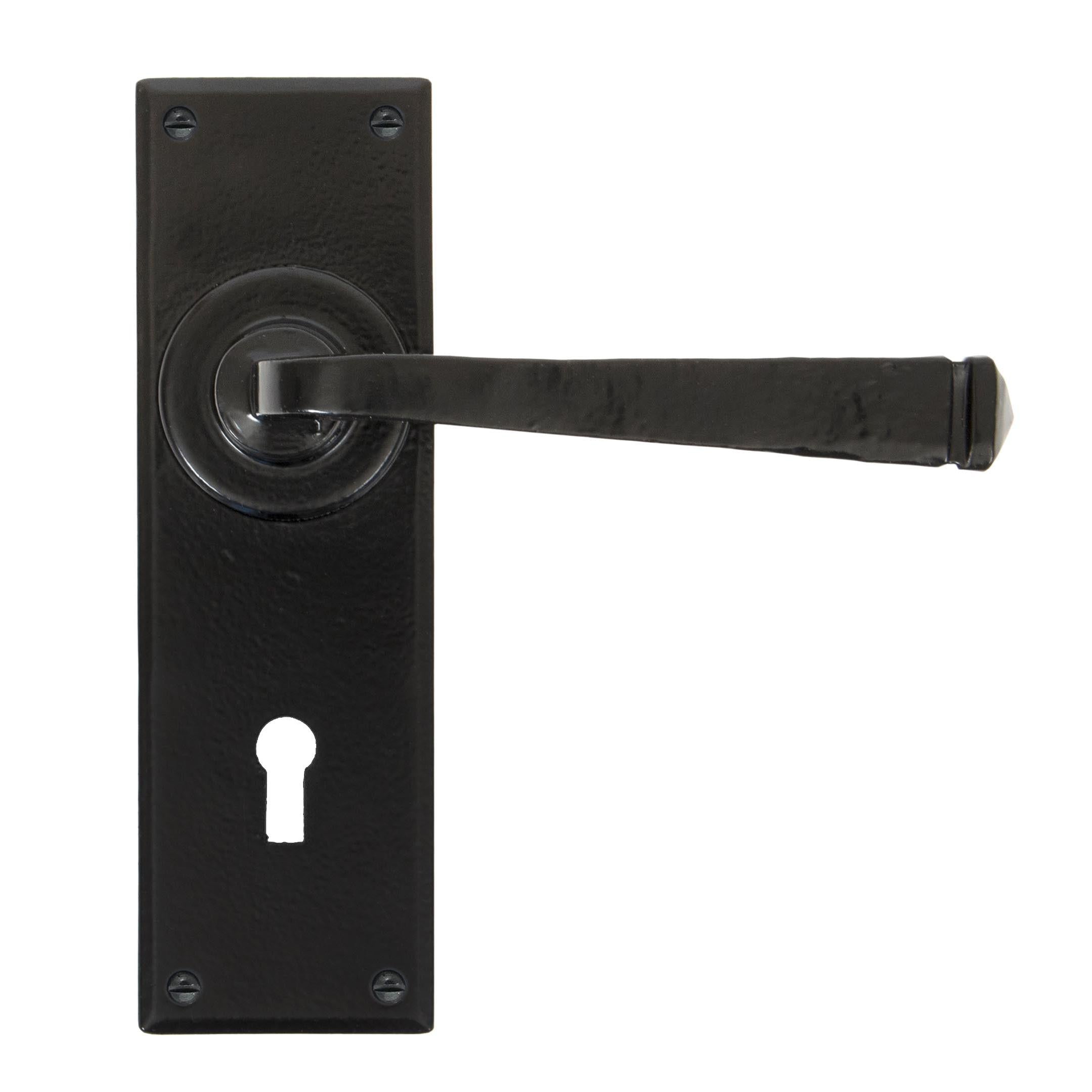 Black Avon Lever Lock Set | From The Anvil - Lever Lock - From The Anvil - Yester Home