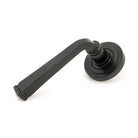 Black Avon Round Lever on Rose Set (Art Deco) | From The Anvil - Concealed - From The Anvil - Yester Home