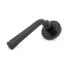Black Avon Round Lever on Rose Set (Art Deco) | From The Anvil-Concealed-Yester Home