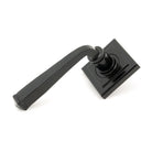 Black Avon Round Lever on Rose Set (Square) | From The Anvil - Concealed - From The Anvil - Yester Home