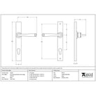 Black Avon Slimline Lever Espag. Lock Set | From The Anvil - Espagnolette - From The Anvil - Yester Home