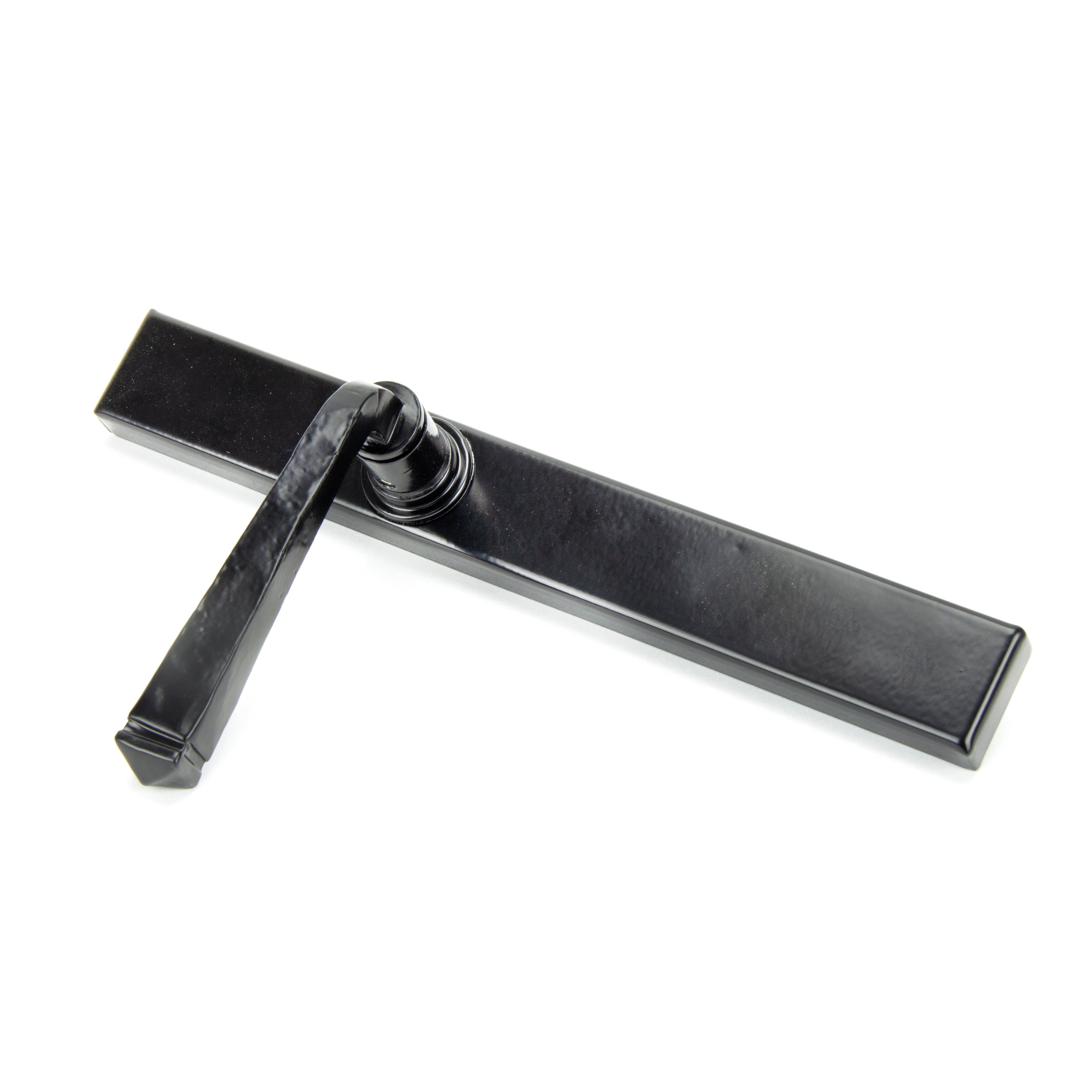Black Avon Slimline Lever Latch Set | From The Anvil-Espagnolette-Yester Home