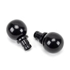 Black Ball Curtain Finial (pair) | From The Anvil-Finials-Yester Home