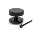 Black Brompton Centre Door Knob (Art Deco) | From The Anvil - Centre Door Knobs - From The Anvil - Yester Home
