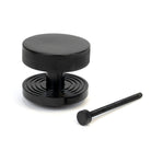 Black Brompton Centre Door Knob (Beehive) | From The Anvil - Centre Door Knobs - From The Anvil - Yester Home