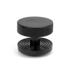 Black Brompton Centre Door Knob (Beehive) | From The Anvil-Centre Door Knobs-Yester Home