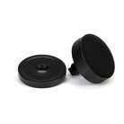 Black Brompton Centre Door Knob (Plain) | From The Anvil-Centre Door Knobs-Yester Home