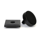 Black Brompton Centre Door Knob (Square) | From The Anvil-Centre Door Knobs-Yester Home