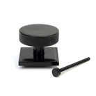 Black Brompton Centre Door Knob (Square) | From The Anvil - Centre Door Knobs - From The Anvil - Yester Home