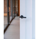 Black Brompton Lever on Rose Set (Beehive) - Unsprung | From The Anvil-Concealed-Yester Home