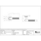Black Brompton Lever on Rose Set (Plain) | From The Anvil-Concealed-Yester Home