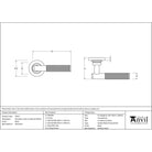 Black Brompton Lever on Rose Set (Plain) | From The Anvil - Concealed - From The Anvil - Yester Home