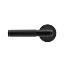 Black Brompton Lever on Rose Set (Plain) - Unsprung | From The Anvil - Concealed - From The Anvil - Yester Home