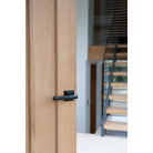 Black Brompton Lever on Rose Set (Square) - Unsprung | From The Anvil-Concealed-Yester Home