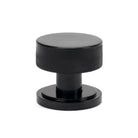 Black Brompton Mortice/Rim Knob Set (Art Deco) | From The Anvil - Mortice Knobs - From The Anvil - Yester Home
