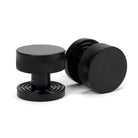 Black Brompton Mortice/Rim Knob Set (Beehive) | From The Anvil - Mortice Knobs - From The Anvil - Yester Home