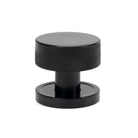 Black Brompton Mortice/Rim Knob Set (Plain) | From The Anvil - Mortice Knobs - From The Anvil - Yester Home
