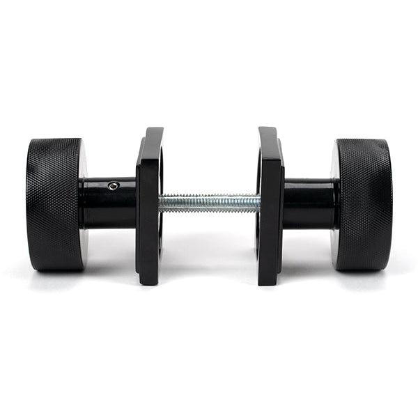 Black Brompton Mortice/Rim Knob Set (Square) | From The Anvil-Mortice Knobs-Yester Home