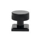 Black Brompton Mortice/Rim Knob Set (Square) | From The Anvil - Mortice Knobs - From The Anvil - Yester Home