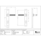 Black Brompton Slimline Lever Espag. Lock Set | From The Anvil - Espagnolette - From The Anvil - Yester Home