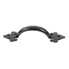 Black Cast 6" Fleur De Lys Pull Handle | From The Anvil-Pull Handles-Yester Home