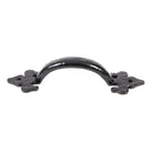 Black Cast 6" Fleur De Lys Pull Handle | From The Anvil - Pull Handles - From The Anvil - Yester Home