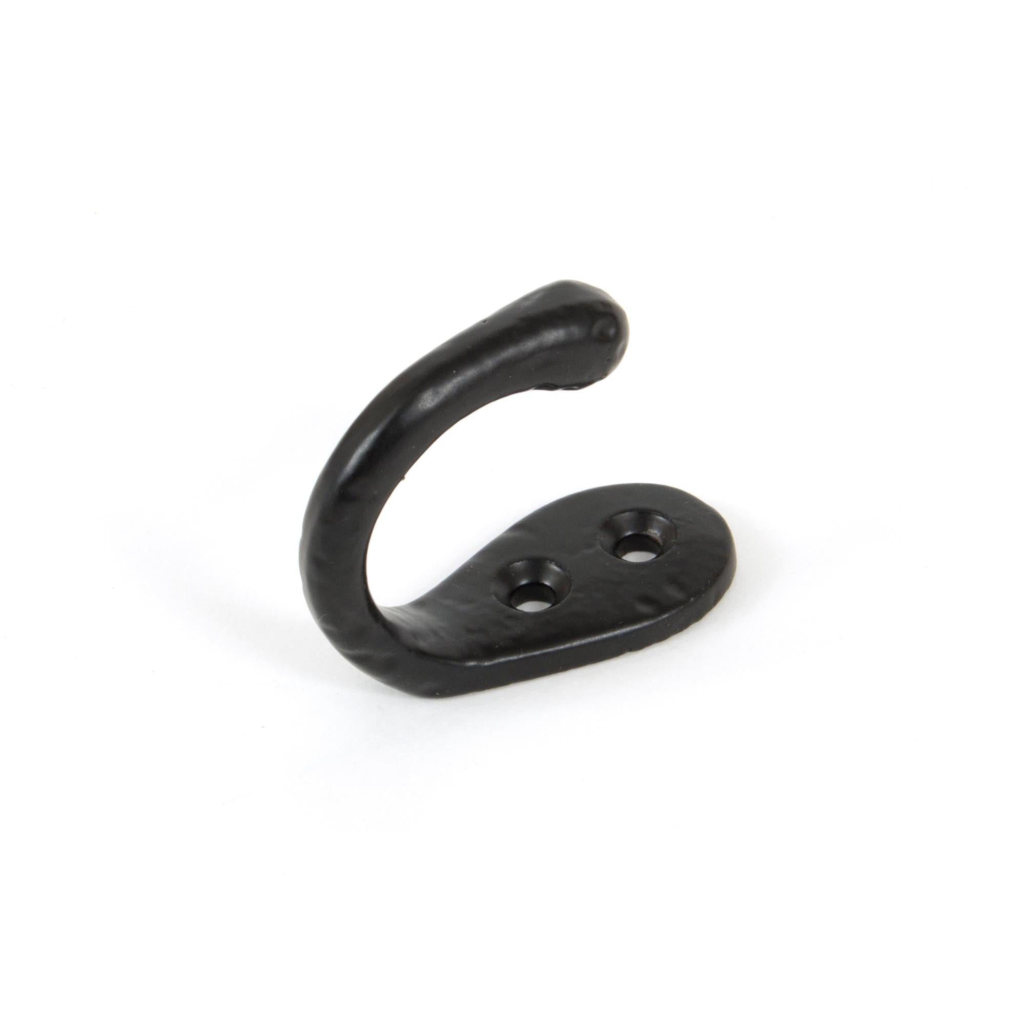 Black Celtic Single Robe Hook | From The Anvil - Coat Hooks - From The Anvil - Yester Home
