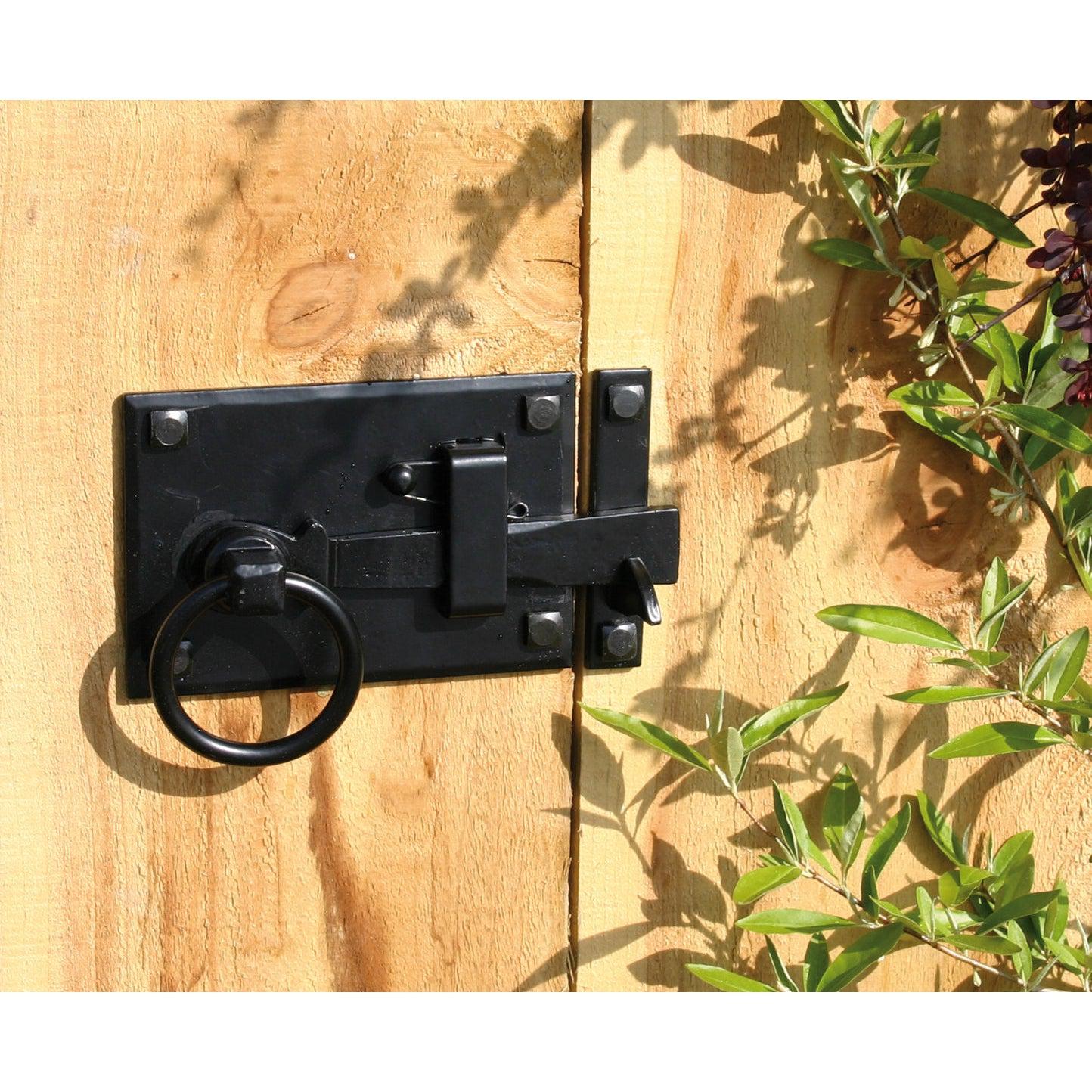 Black Cottage Latch - LH | From The Anvil-Latches-Yester Home