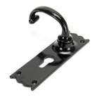 Black Cottage Lever Euro Lock Set | From The Anvil-Lever Euro-Yester Home