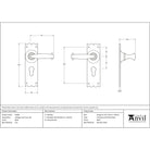 Black Cottage Lever Euro Lock Set | From The Anvil-Lever Euro-Yester Home