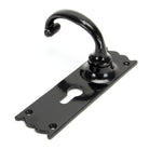 Black Cottage Lever Euro Lock Set | From The Anvil - Lever Euro - From The Anvil - Yester Home