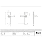 Black Cottage Lever Latch Set | From The Anvil-Lever Latch-Yester Home
