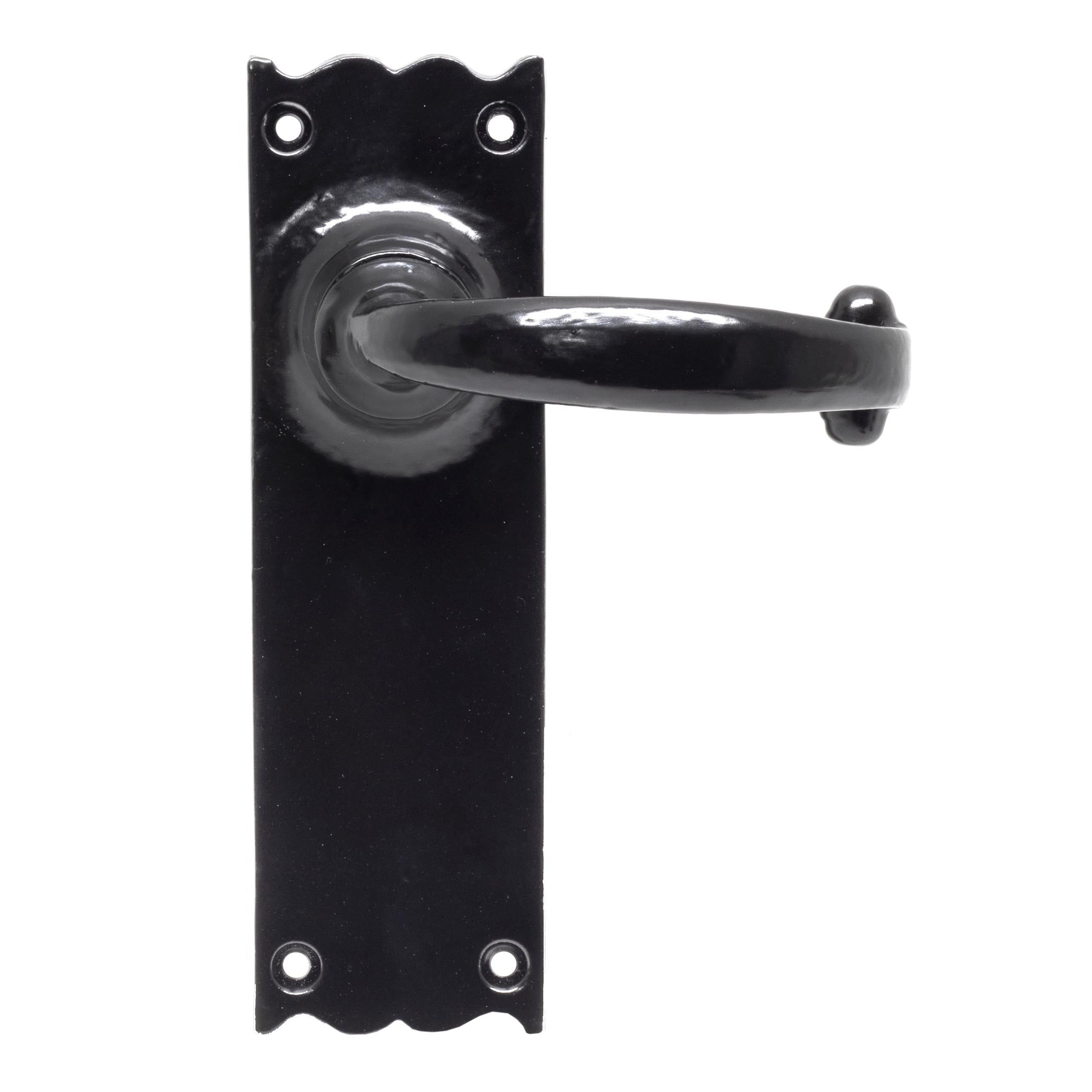 Black Cottage Lever Latch Set | From The Anvil - Lever Latch - From The Anvil - Yester Home