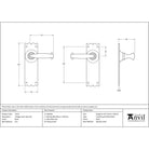 Black Cottage Lever Latch Set | From The Anvil - Lever Latch - From The Anvil - Yester Home