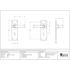 Black Cottage Lever Lock Set | From The Anvil-Lever Lock-Yester Home